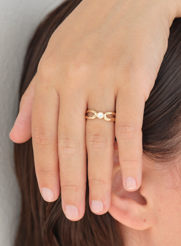 Petite Archi Diamond Ring