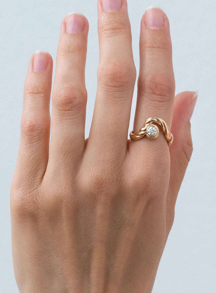 Cloud Diamond Ring