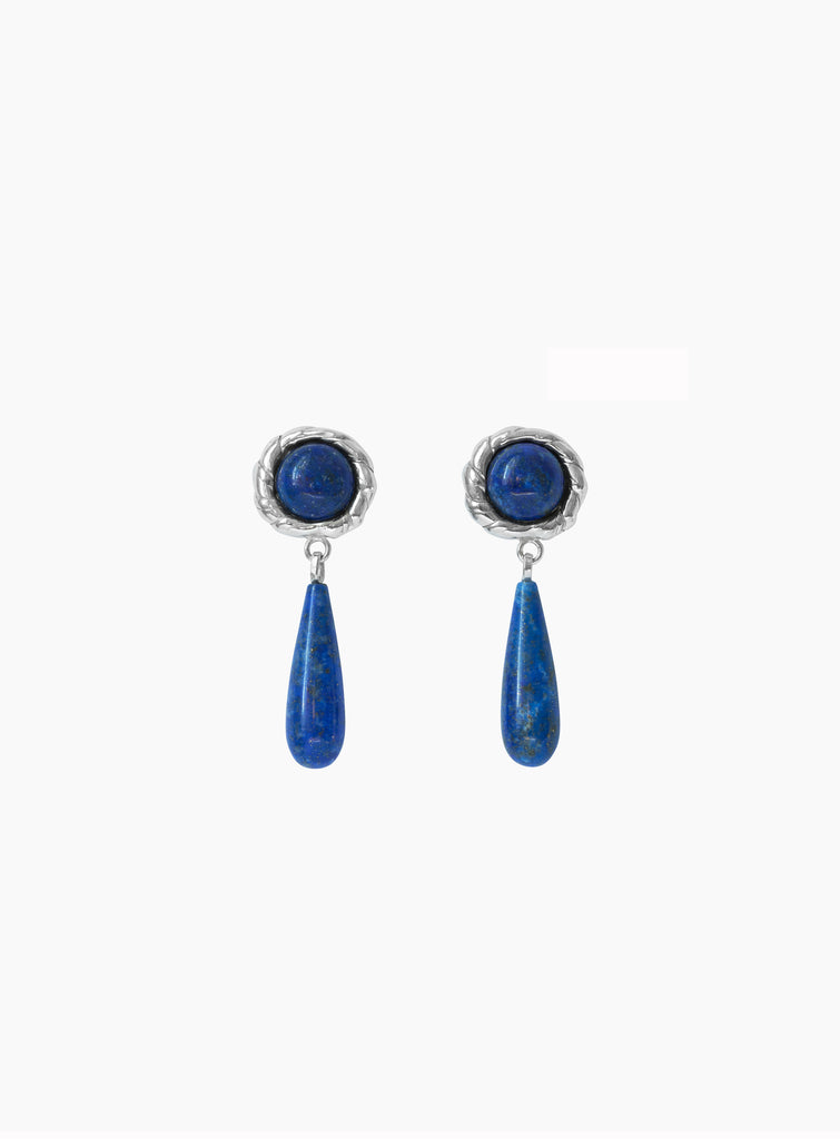Emma Lapis Earrings