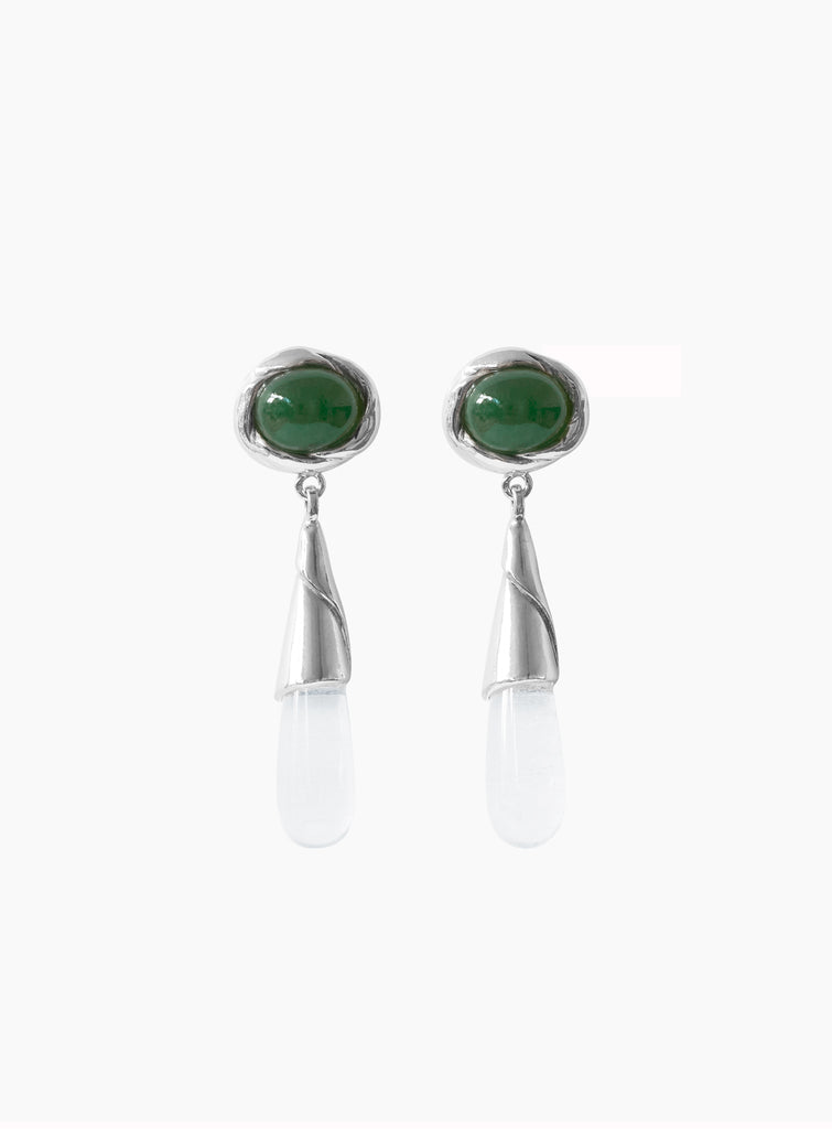 Kamma Jade Crystal Earrings