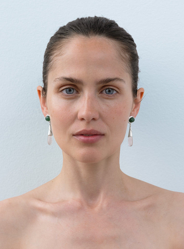 Kamma Jade Crystal Earrings