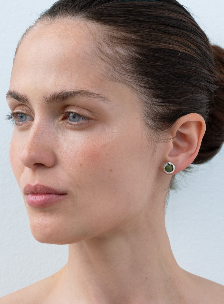 Petite Aya Jade Earrings