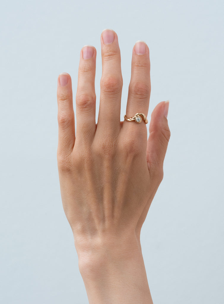 Petite Cloud Diamond Ring