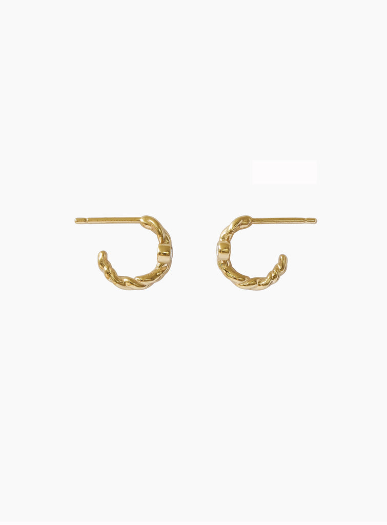 Petite Curva Diamond Hoop