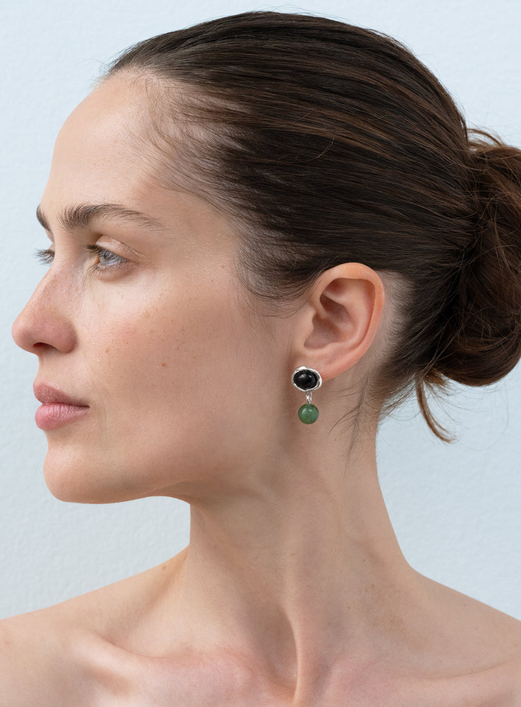 Petite Kamma Jade Earrings