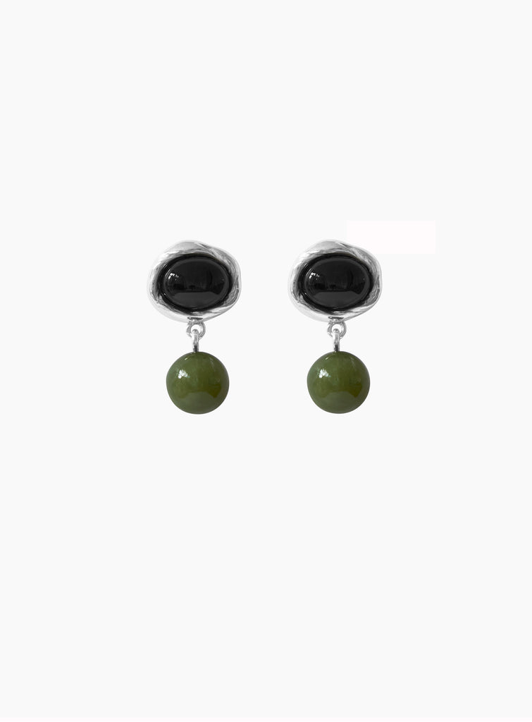 Petite Kamma Jade Earrings