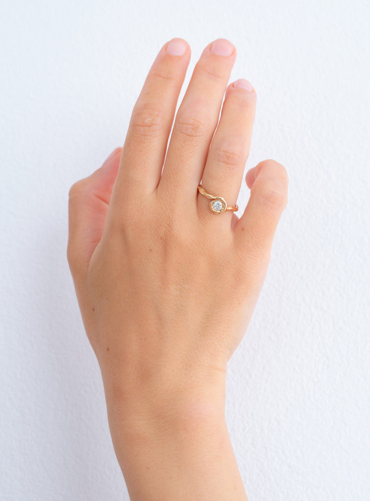 Petite Lago Diamond Ring