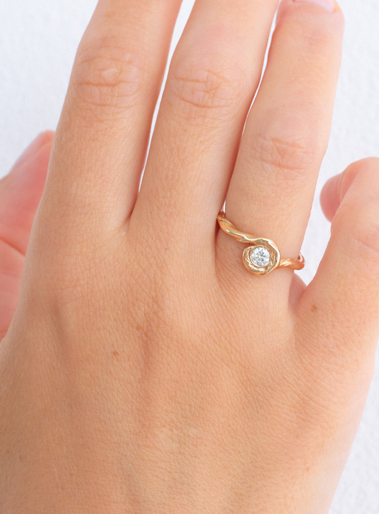 Petite Lago Diamond Ring