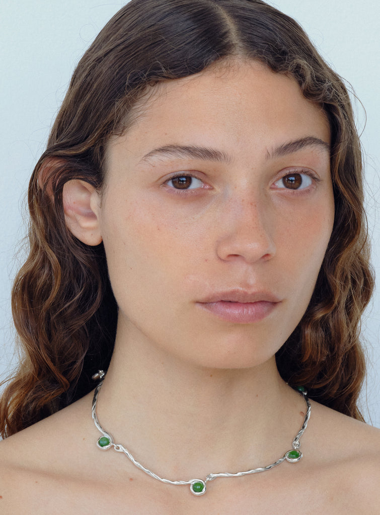 Petite lago jade necklace