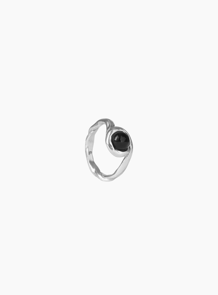 Petite Lago Onyx Ring