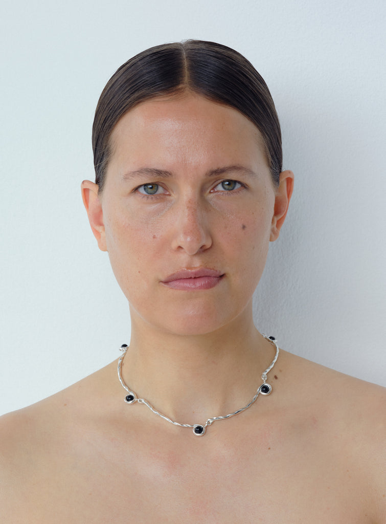 Petite lago onyx necklace