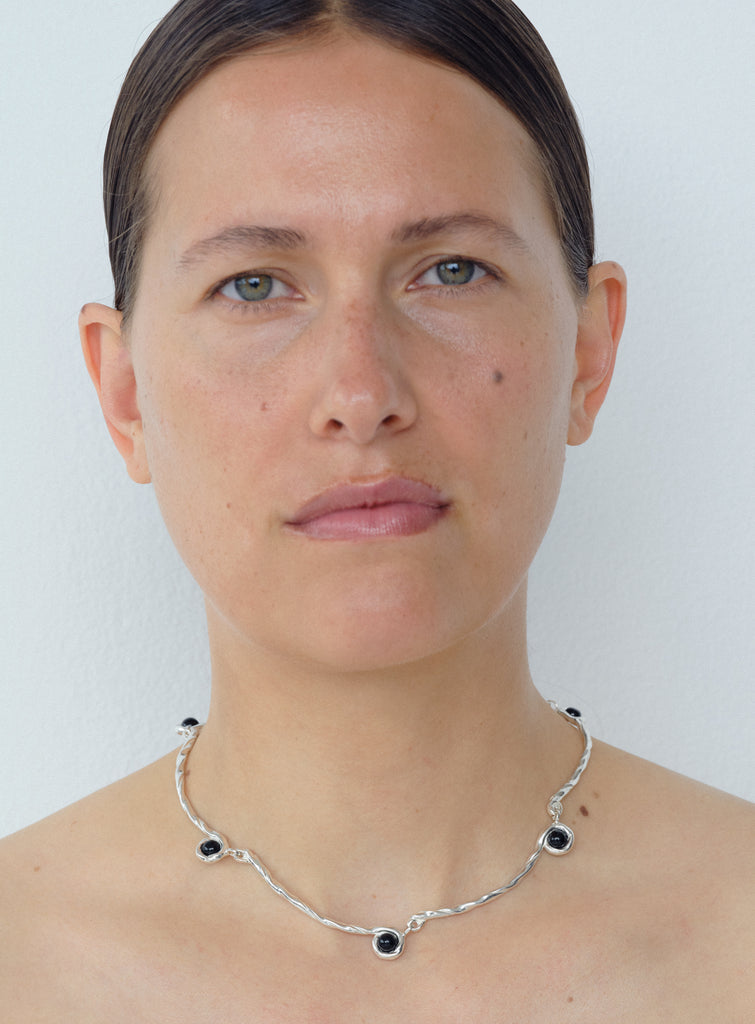 Petite lago onyx necklace