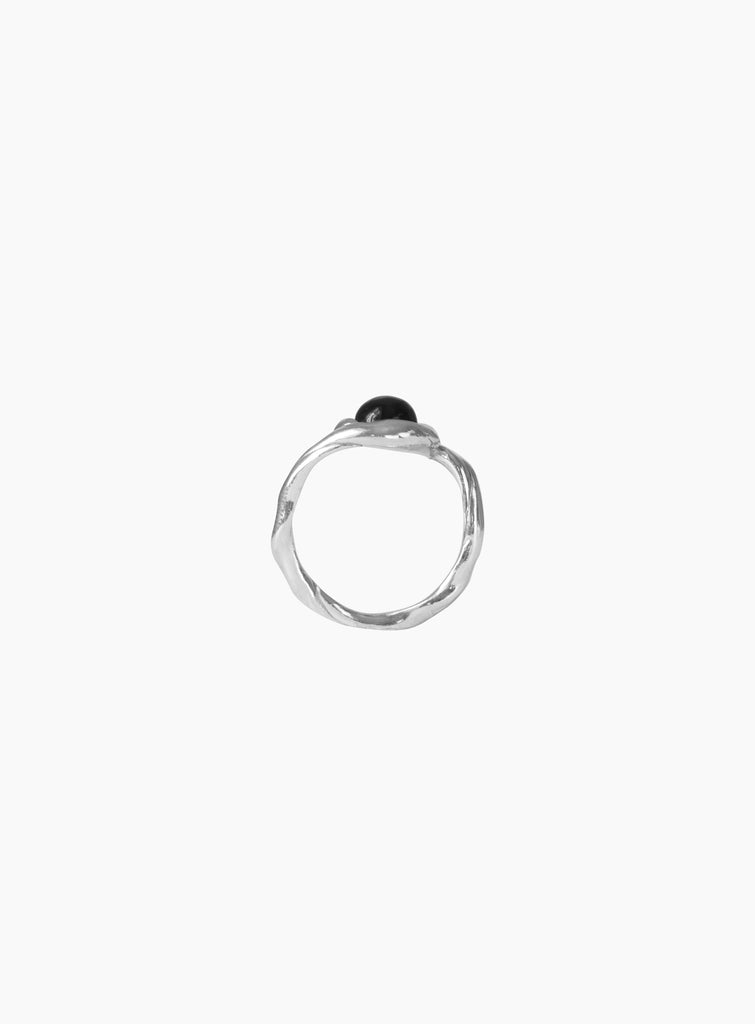 Petite Lago Onyx Ring