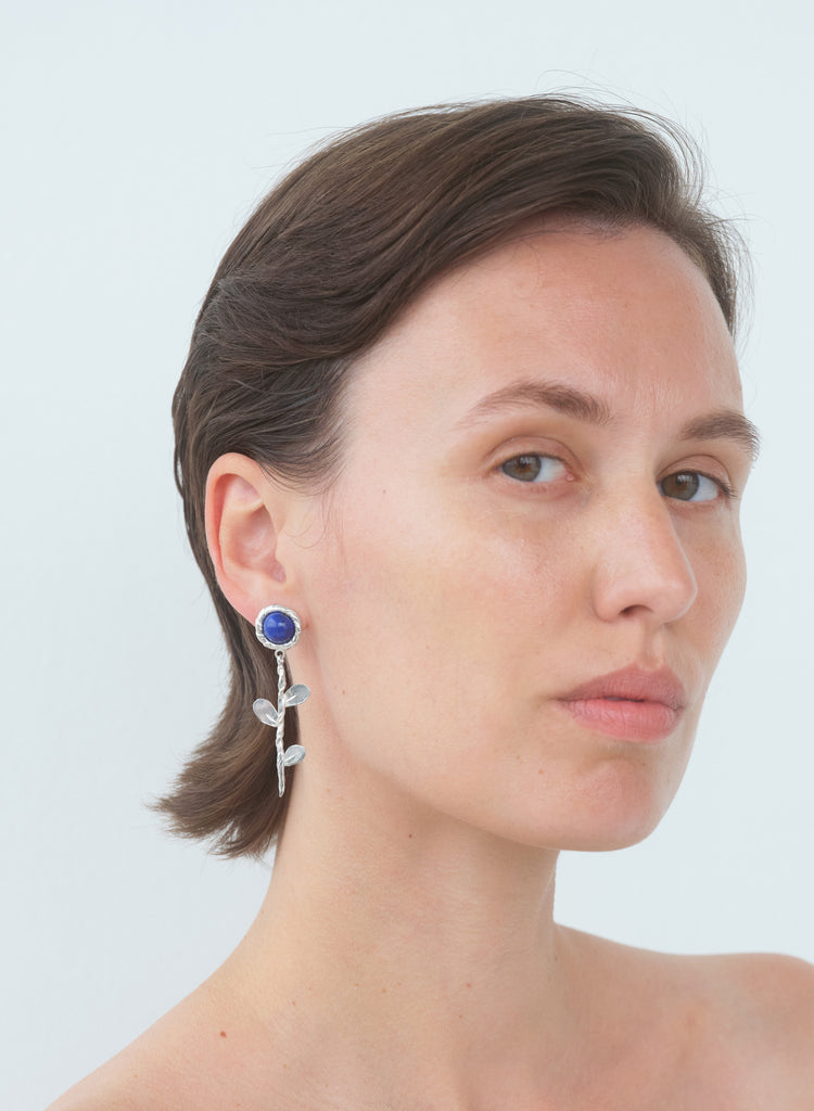 Viola lapis earring